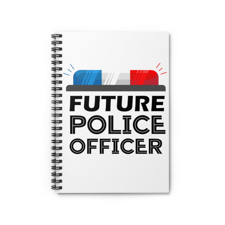 Spiral Notebook Novelty Police Outfit Kids Party Costume Sheriff Enthusiast Humorous Child