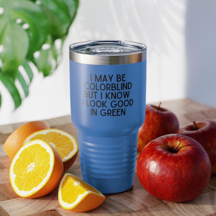 30oz Tumbler Stainless Steel Colors Novelty Colorblind Daltonism Achromatopsia Eye Disorders Hilarious