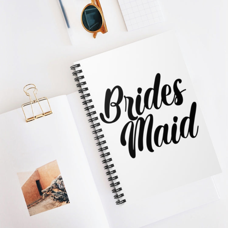 Spiral Notebook  Hilarious Wedding Bridesmaid Sarcastic Illustration Saying Funny Engagement