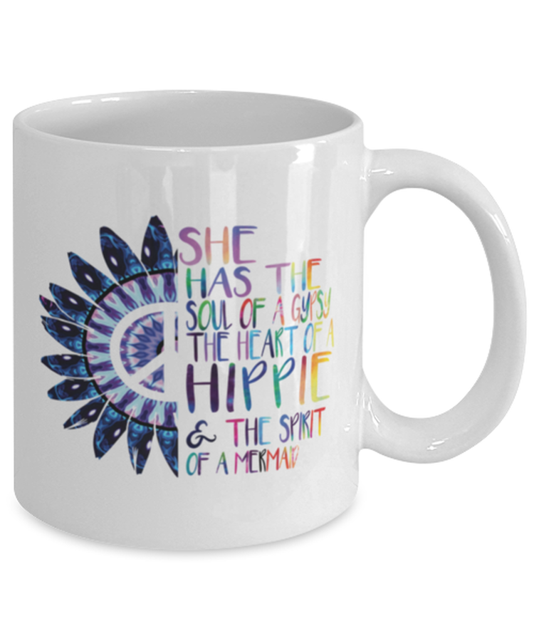 Coffee Mug Funny She Has The Soul Of A Gypsy The Heart Of A Hippie