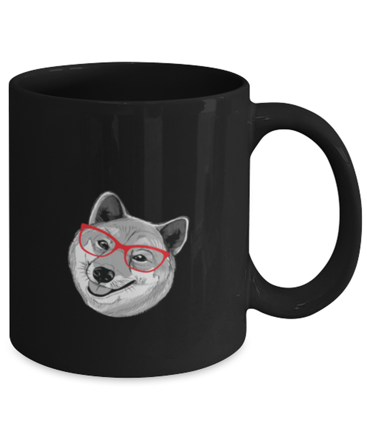 Coffee Mug Funny I'm Not A Fox But I Look Foxy In These Glasses Shiba nu Dog Pet Lover
