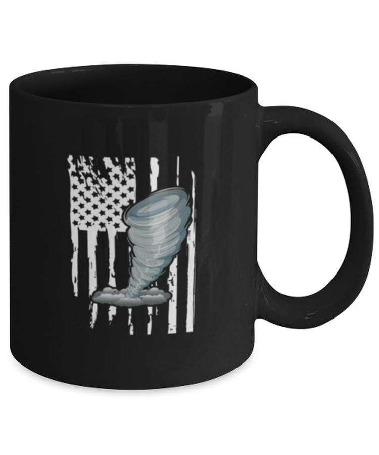 Coffee Mug Funny American Flag Storm Tornado