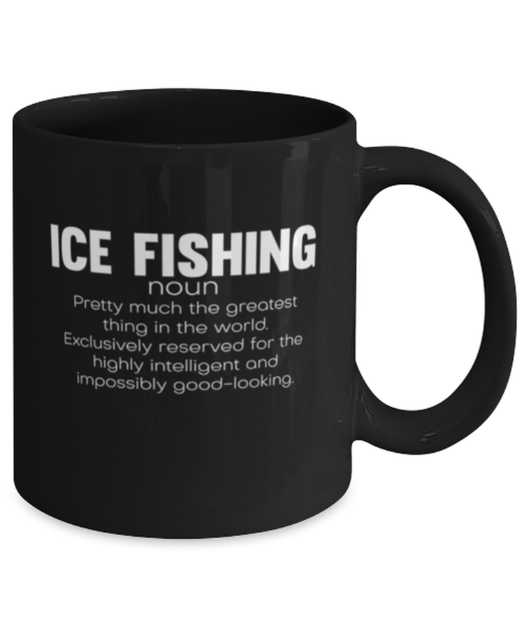 Coffee Mug Funny Ice Fishing definition Fisherman