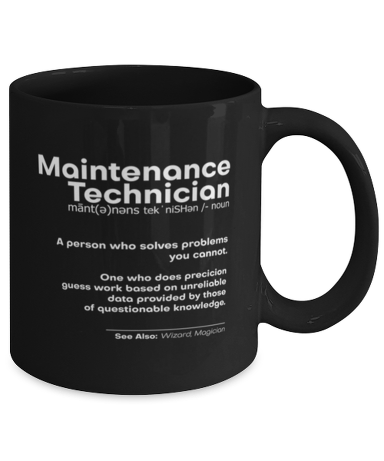 Coffee Mug Funny Maintenance Technician Definition