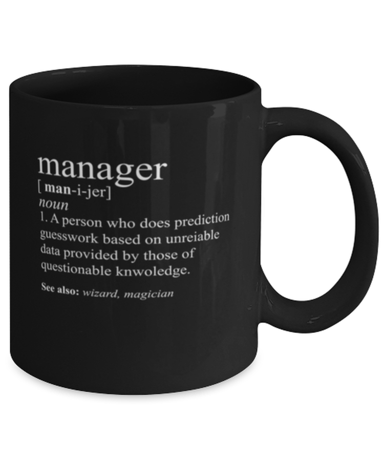 Coffee Mug Funny Manager Definition Business