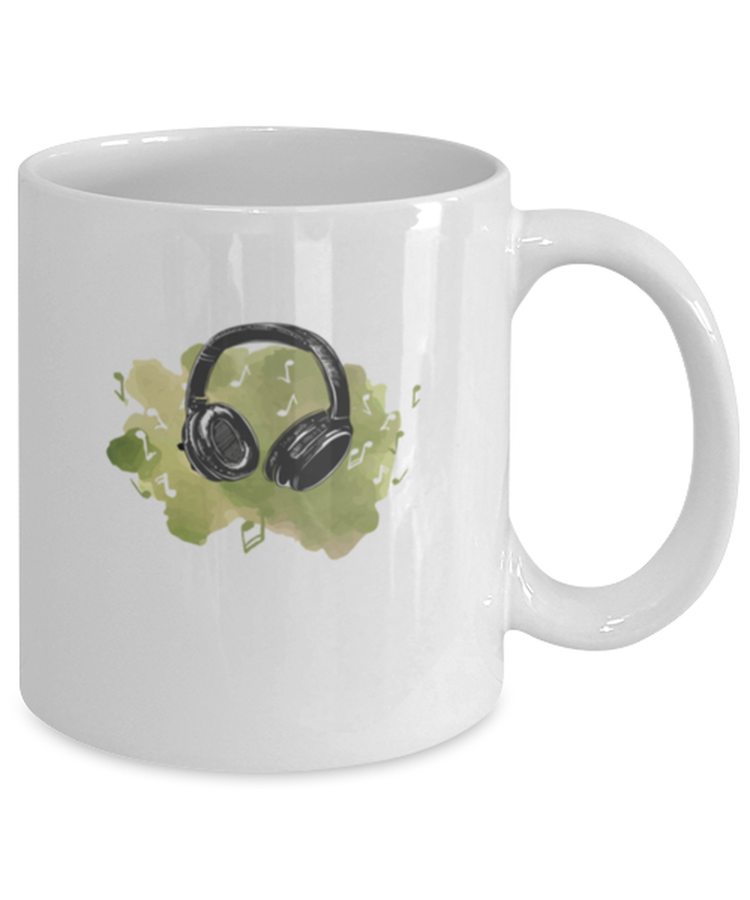 Coffee Mug Funny Headphones