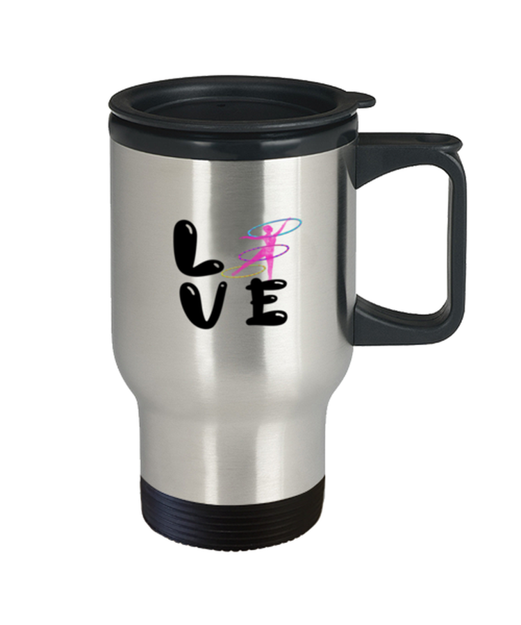 Coffee Travel Mug Funny Hula Hoop Dancing Hooper