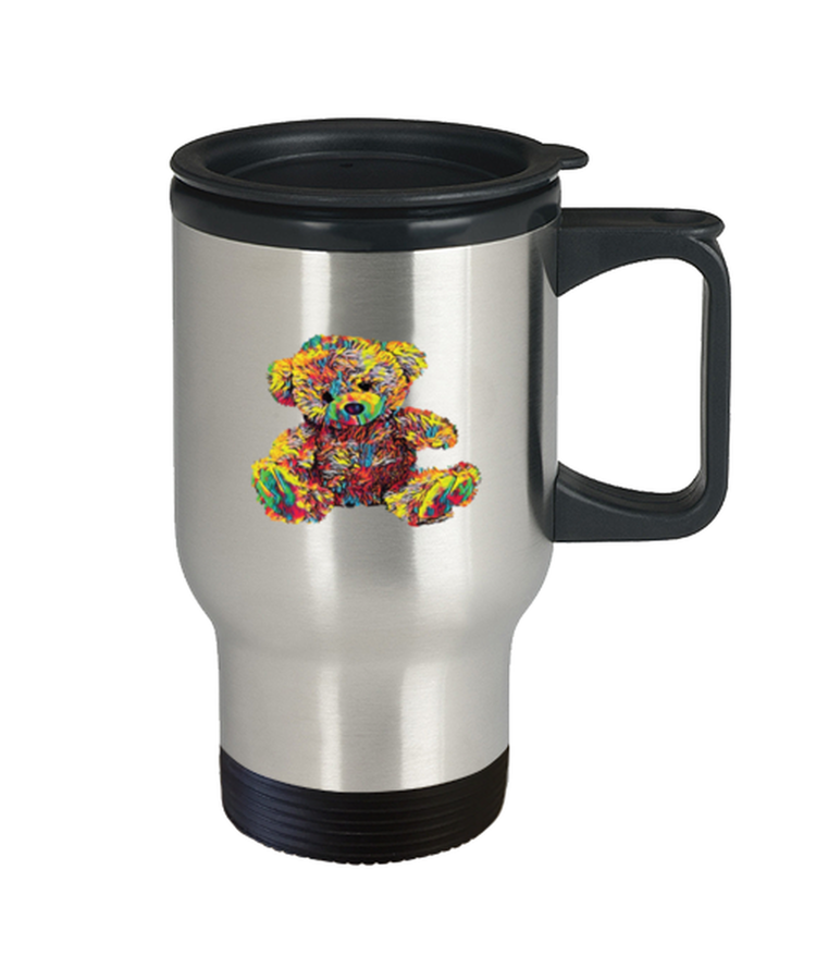 Coffee Travel Mug Funny Teddy Bear Stuffed Toy