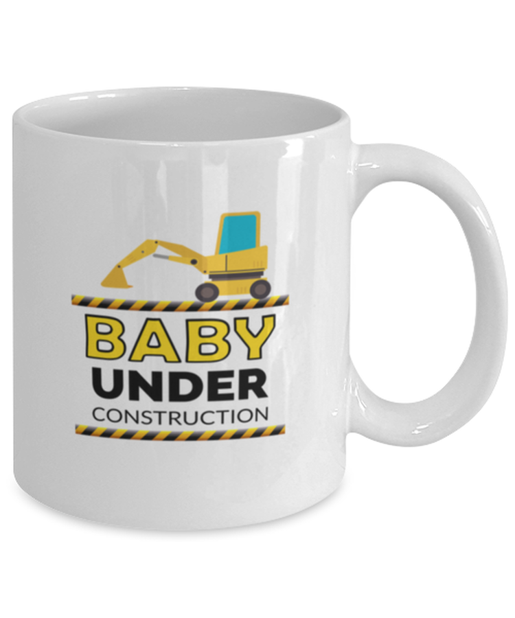 Coffee Mug Funny Baby Announcement Under Construction