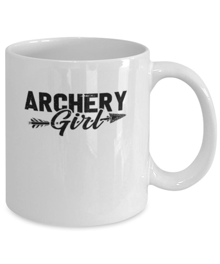 Coffee Mug Funny Archery Girl Athlete