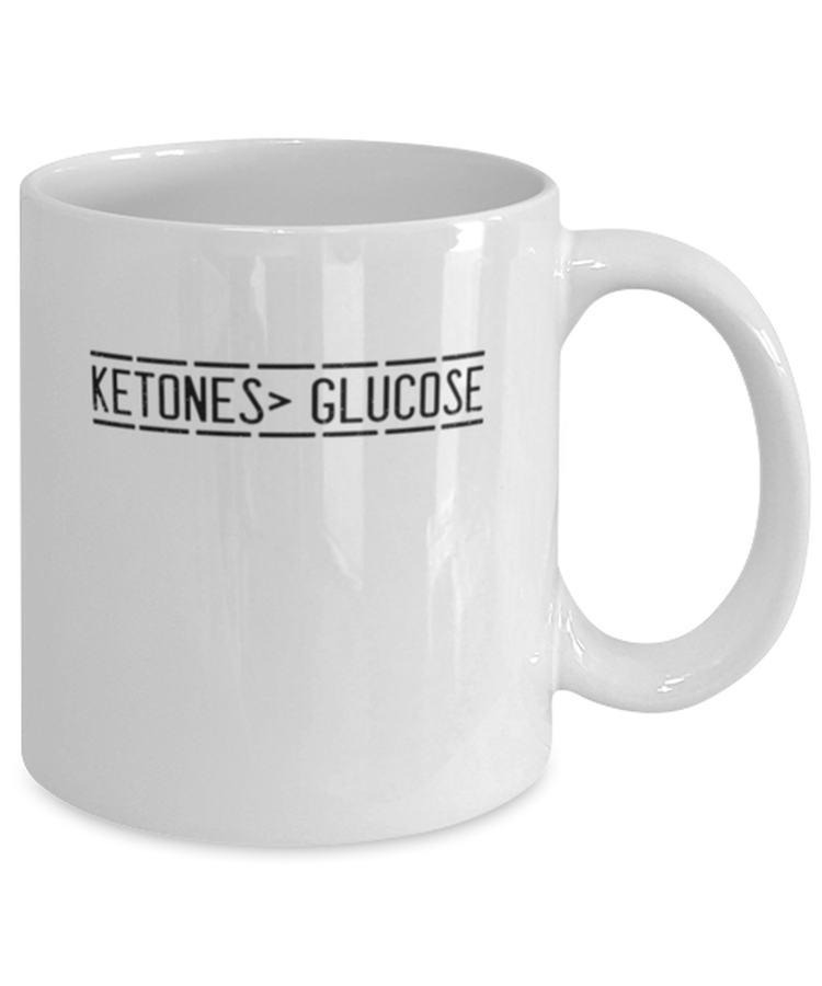 Coffee Mug Funny Ketones Glucose Diet ketogenic