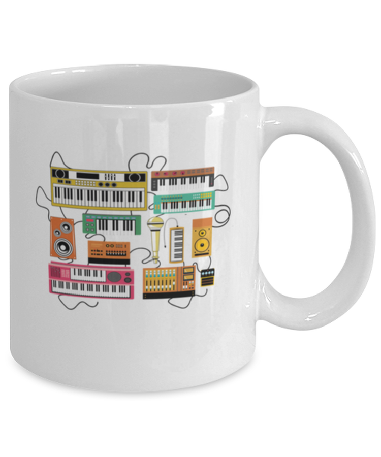 Coffee Mug Funny Electronic  Keyboard Musician