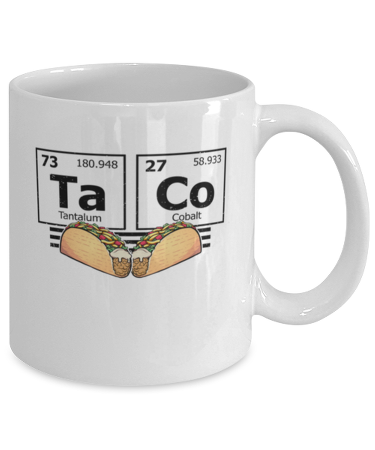 Coffee Mug Funny Taco Periodic Table Tacos