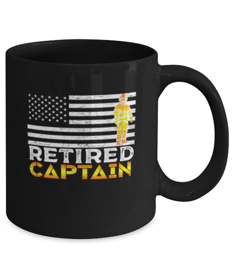 Coffee Mug Funny Retired American Firefighter Captain