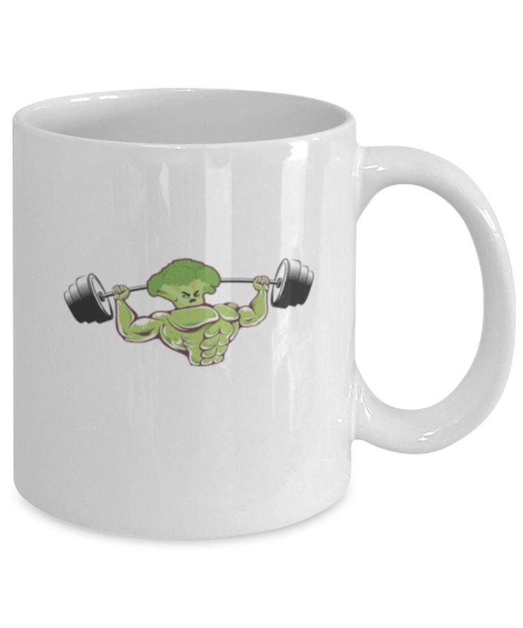 Coffee Mug Funny Brocolli Vegan Workout