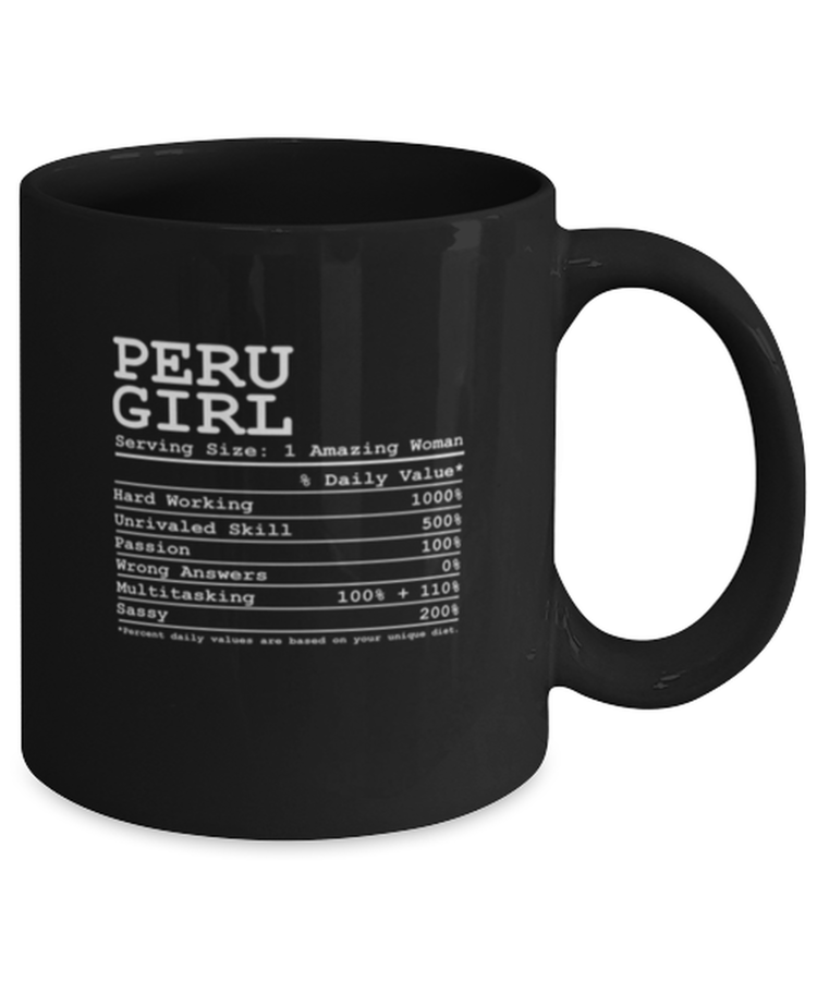 Coffee Mug Funny Peru Girl Country