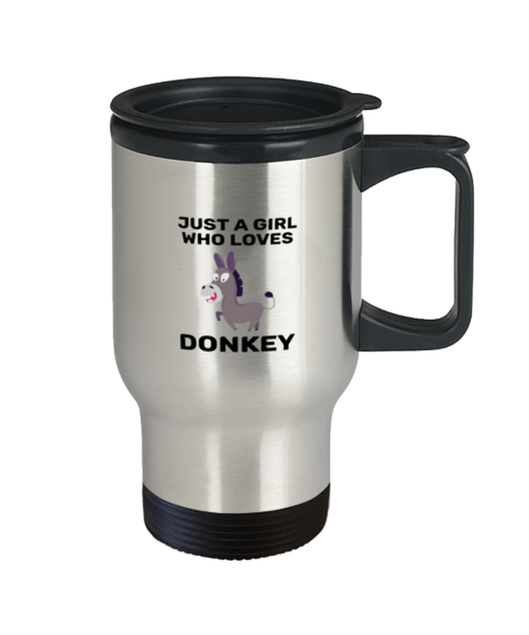 Coffee Travel Mug Funny Just A Girl Who Loves Donkeys Horses