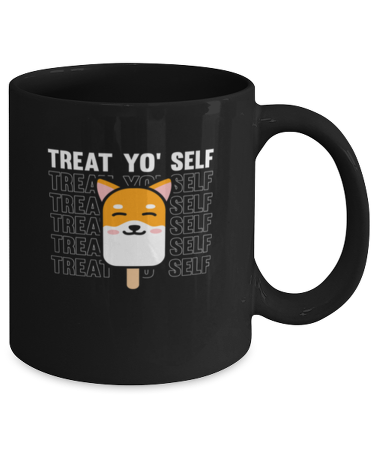 Coffee Mug Funny Treat Yo Selt dog Lover ice cream Chihuahua