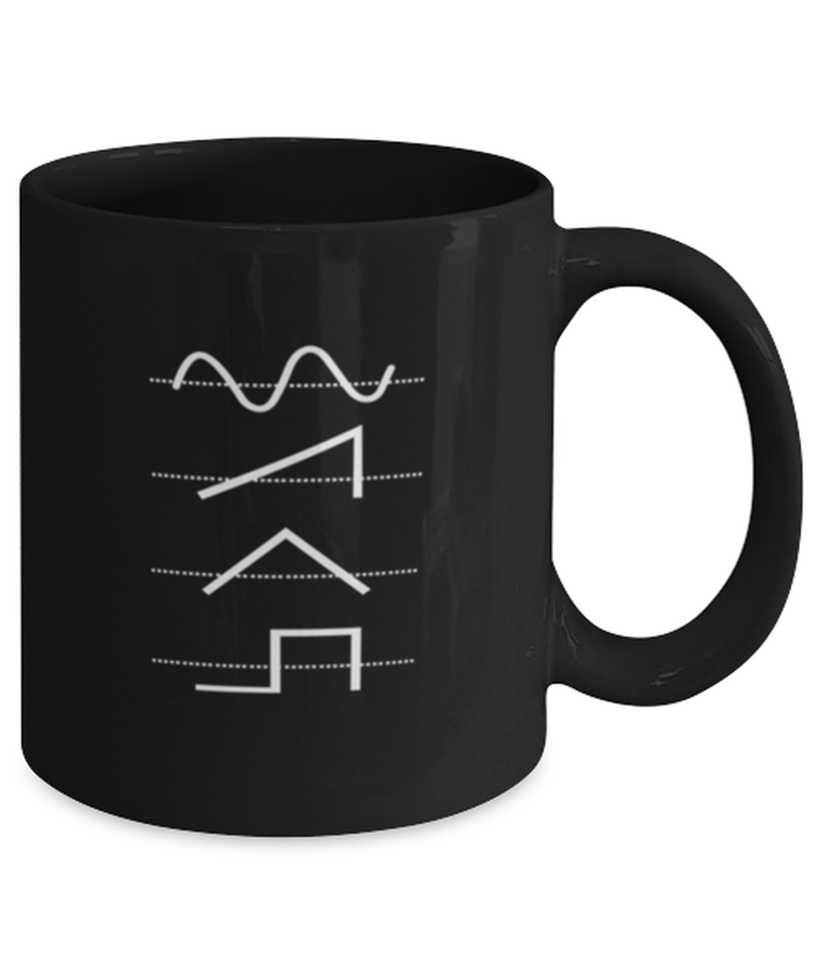 Coffee Mug Funny Analog Synthesizer Techno Waveform Electronic Music