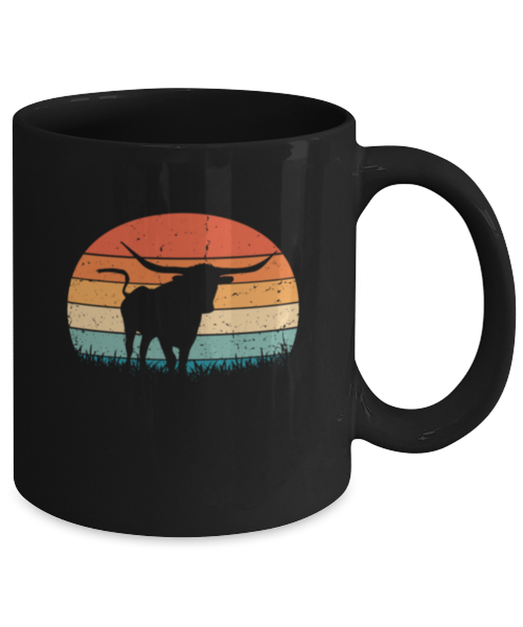 Coffee Mug Funny Longhorn Cattle Texas Cow Herd