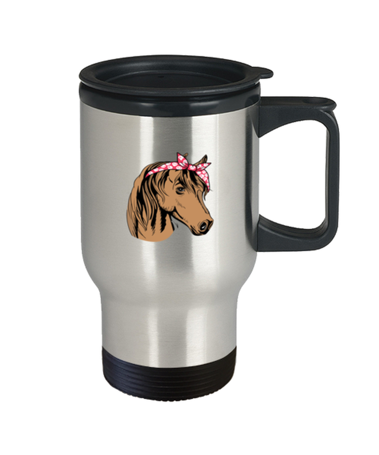 Coffee Travel Mug Funny Equestrian Horse Horseback