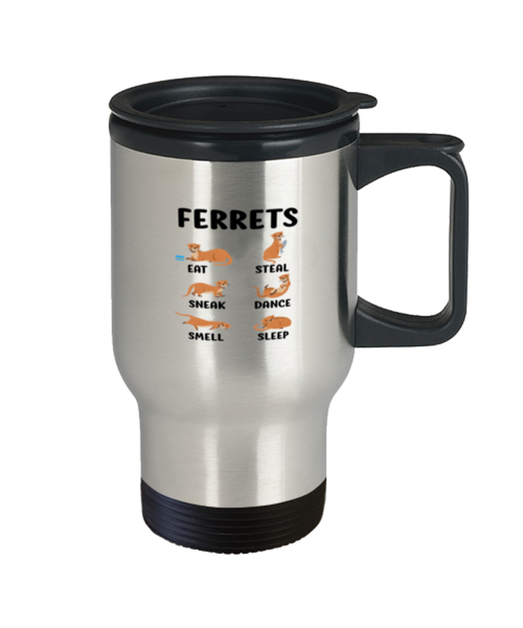 Coffee Travel Mug Funny Ferrets