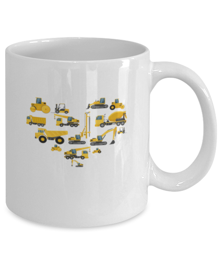 Coffee Mug Funny Construction Trucks Kids
