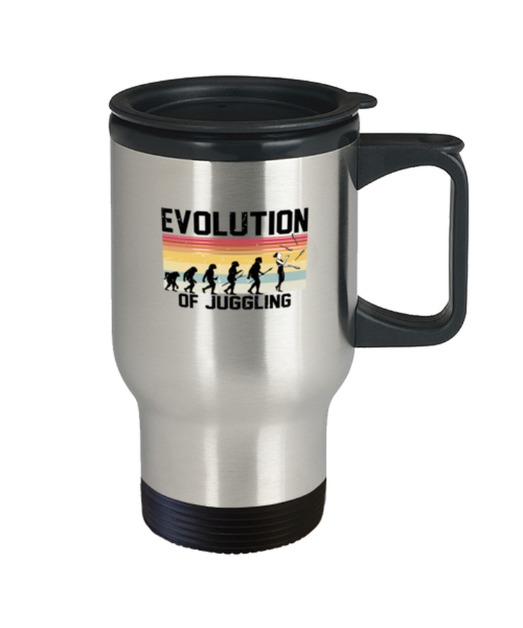Coffee Travel Mug Funny Evolution Of Juggling