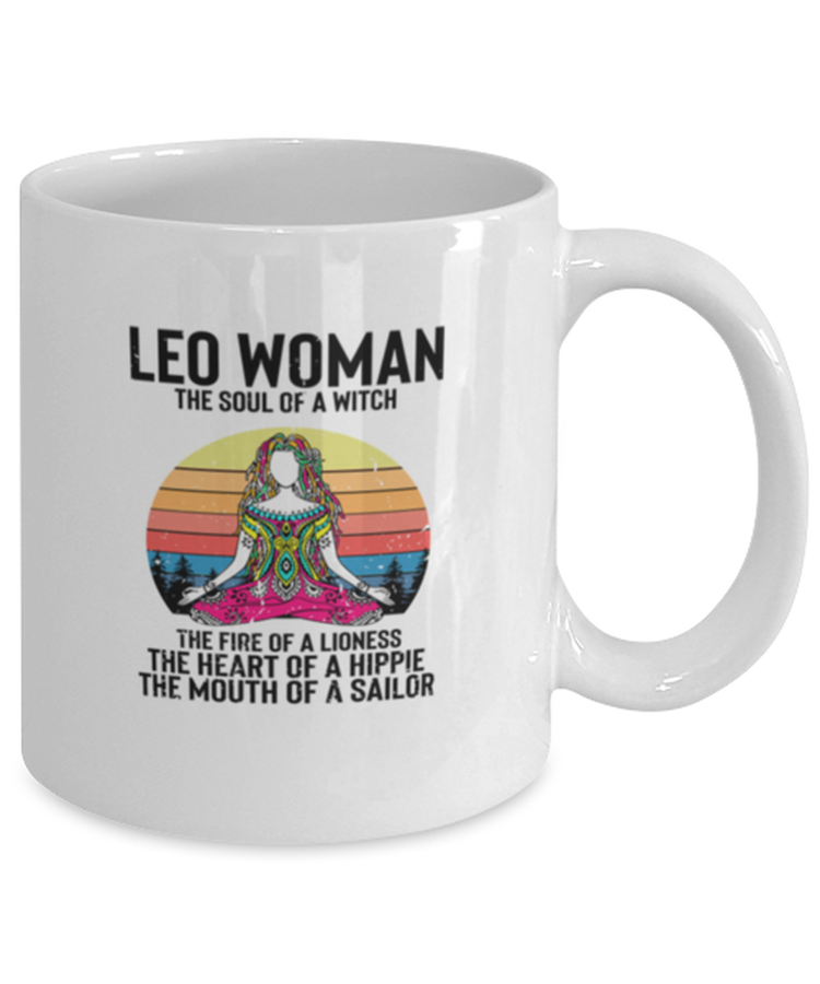 Coffee Mug Funny Leo Woman The Soul Of A Witch