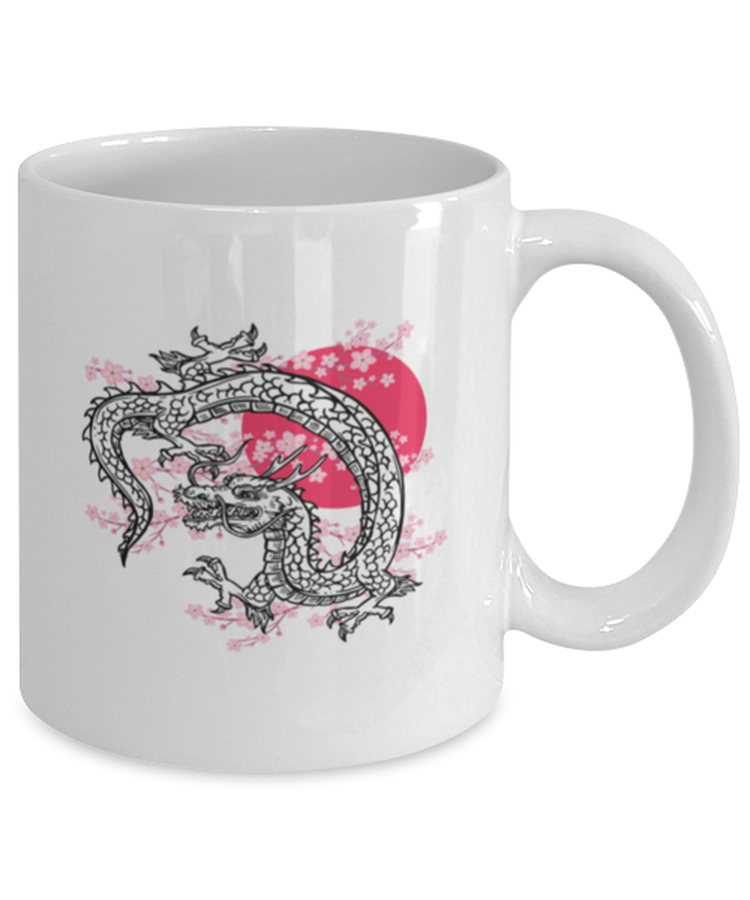 Coffee Mug Funny Dragon Kanji Japanese