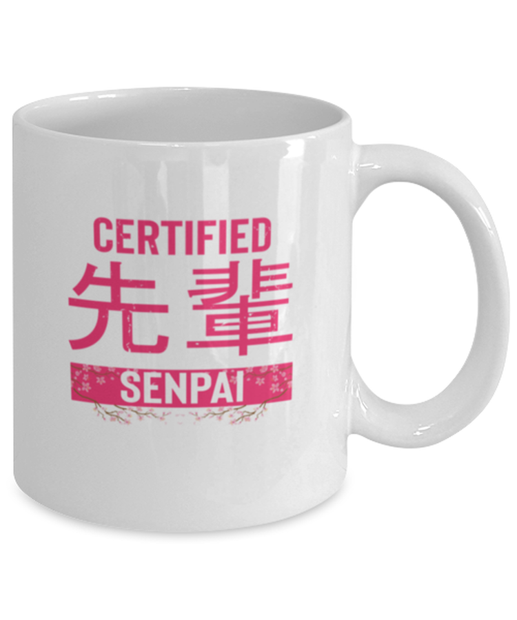 Coffee Mug Funny Certified Senpai