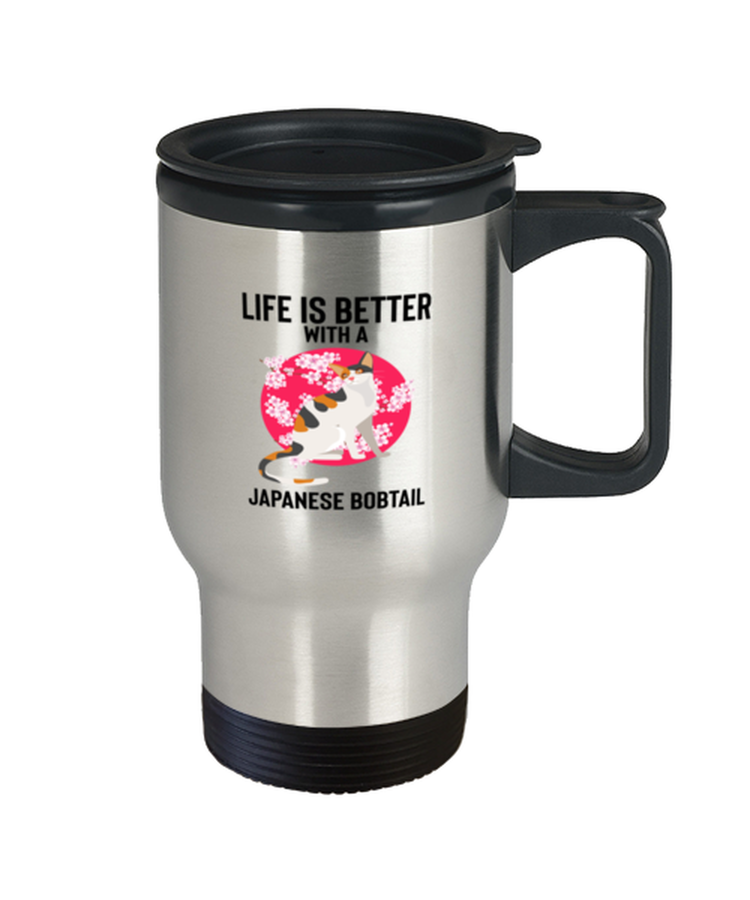 Coffee Travel Mug Funny Life Is Better with a Japanese Bobtail