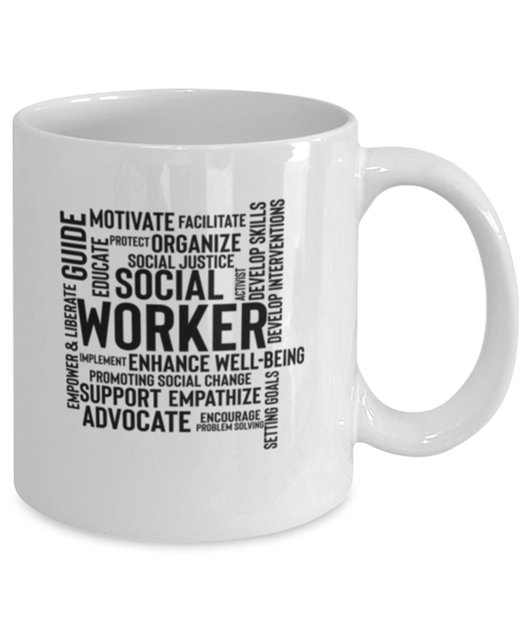 Coffee Mug Funny Social Work Month Social Worker