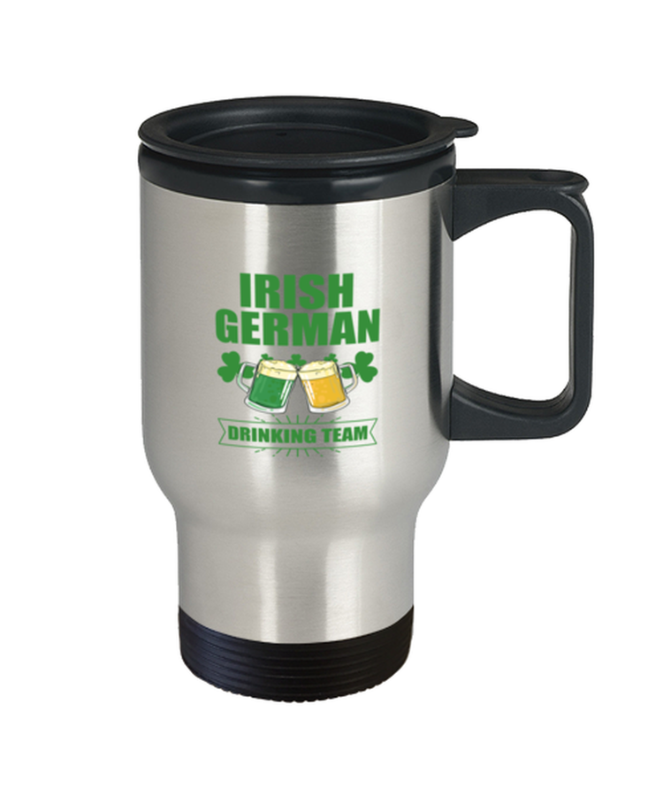 Coffee Travel Mug Funny Irish German Drinking Team