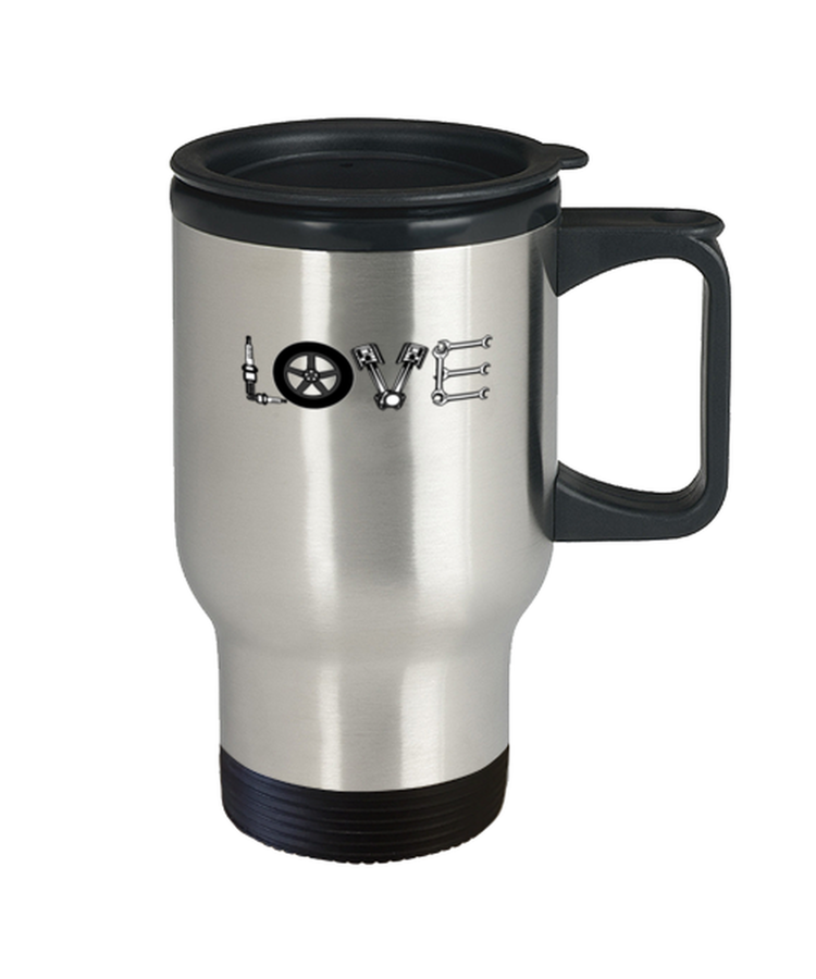 Coffee Travel Mug Funny Love Mechanics