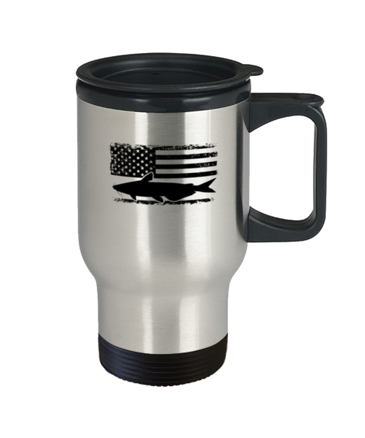 Coffee Travel Mug Funny Catfishing American Flag