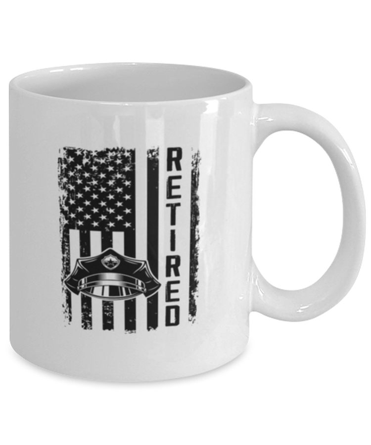 Coffee Mug Funny  American Flag Police Officer