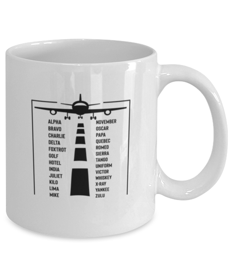 Coffee Mug Funny Phonetic Alphabet Pilot