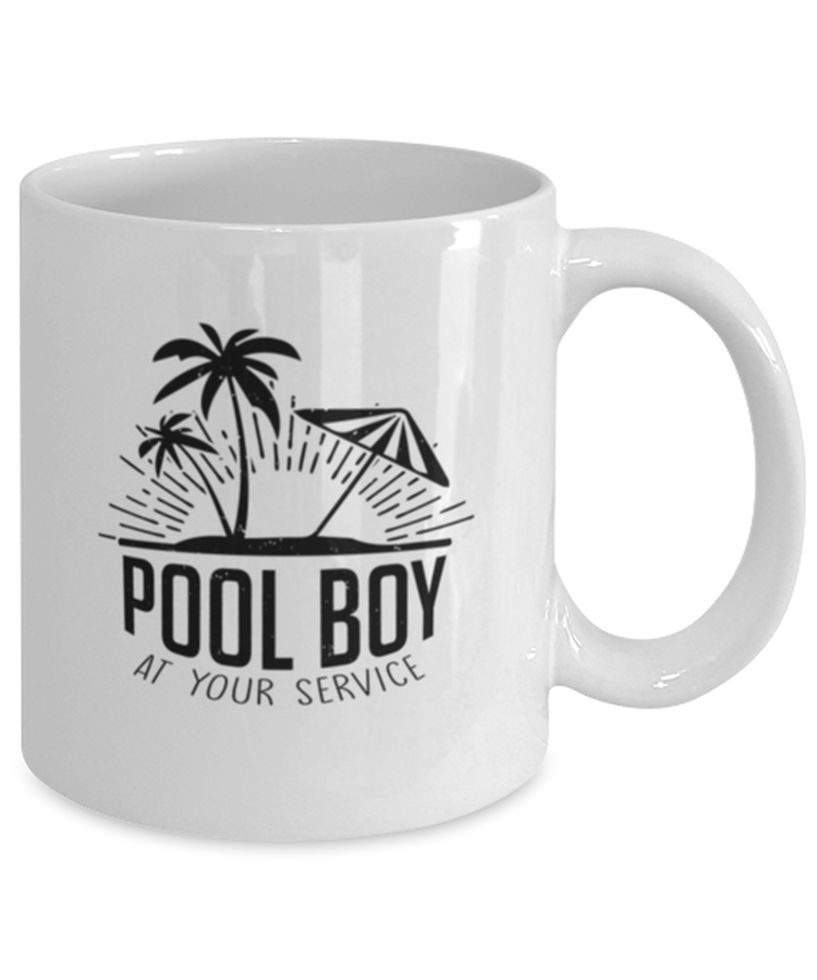 Coffee Mug Funny Pool Boy Summer