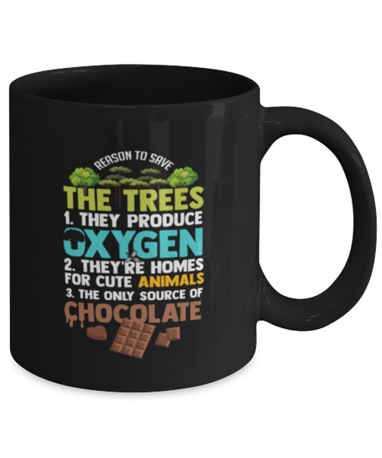 Coffee Mug Funny Save The Trees Environment