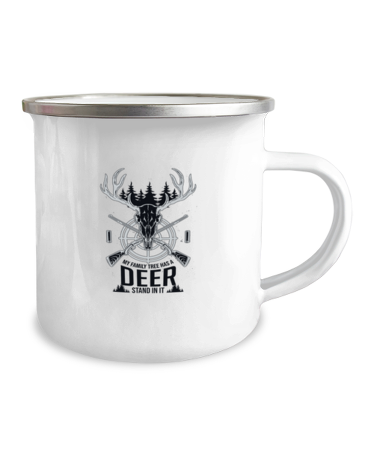 12 oz Camper Mug Coffee Funny My Family Tree Has A Deer Stand In It Hunting