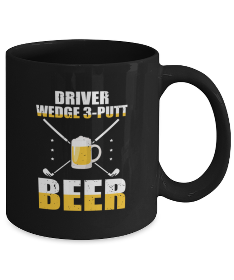 Coffee Mug Funny Driver Wedge 3-puut Beer