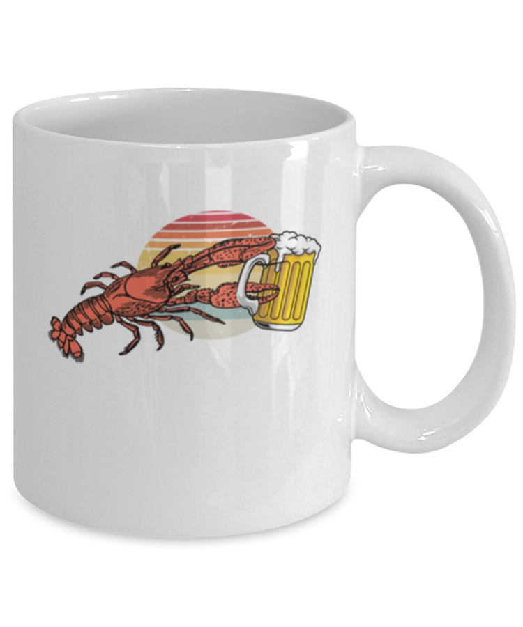 Coffee Mug Funny Beer Drinking Lobster