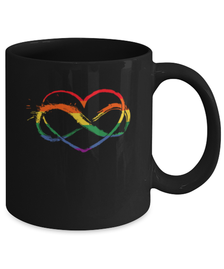 Coffee Mug Funny Love Inifinity Heart Rainbow