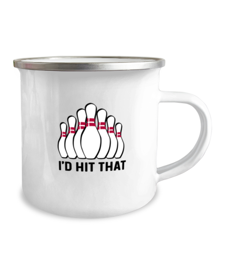 12 oz Camper Mug Coffee Funny I'd hit that bowling