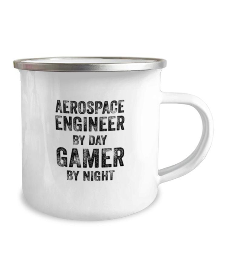 12oz Camper Mug  Funny Aerospace Engineer By Day Gamer By Night