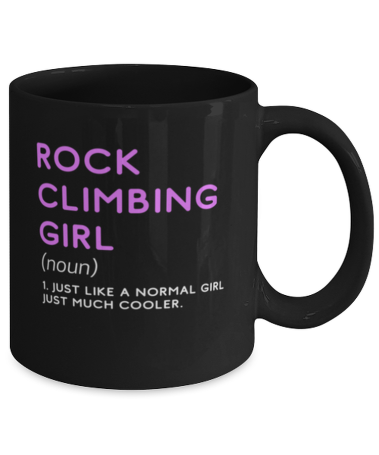 Coffee Mug Funny Rock Climbing Girl Definition