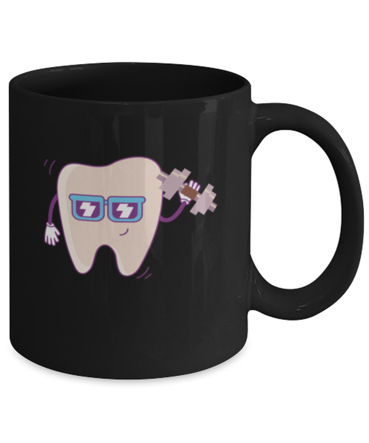 Coffee Mug Funny Weightlifting Tooth