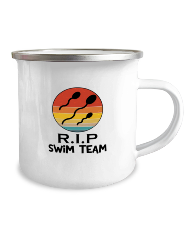 12 oz Camper Mug CoffeeFunny RIP Swim Team