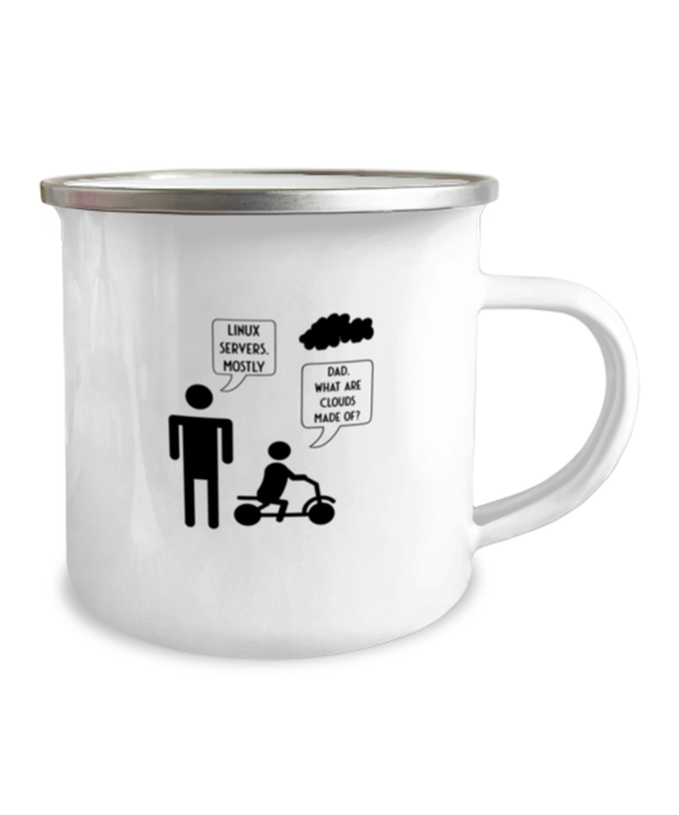 12 oz Camper Mug Coffee Funny Dad what are clouds made of linux serves mostly